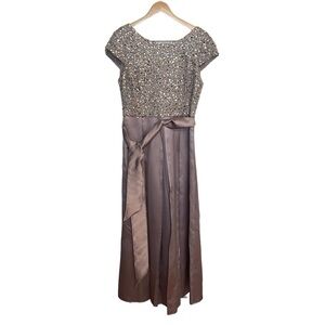 Long Lilac Sequin Dress